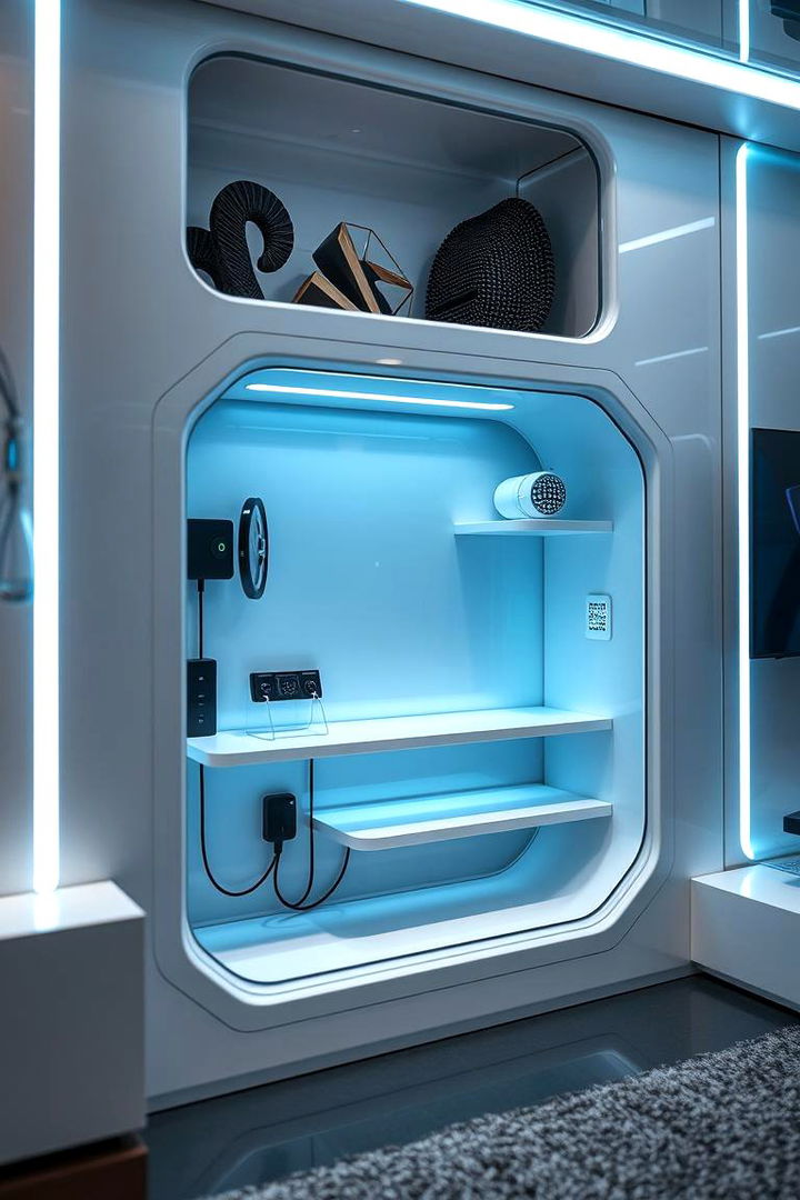 Smart Shelving with Integrated Tech - 22 Wall Niche Ideas