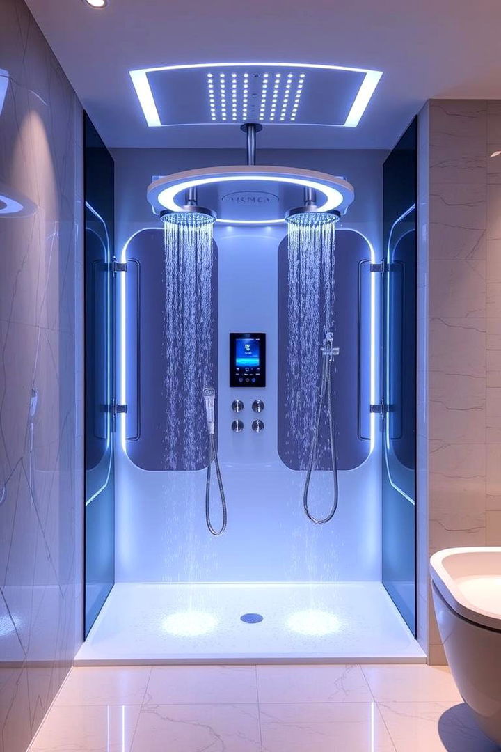 Smart Shower Integration - 22 Double Shower Ideas