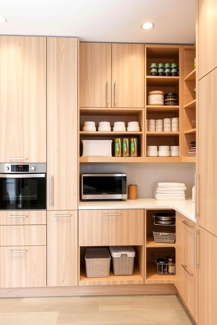 Smart Storage Innovations - 22 Kitchens With Light Wood Cabinets