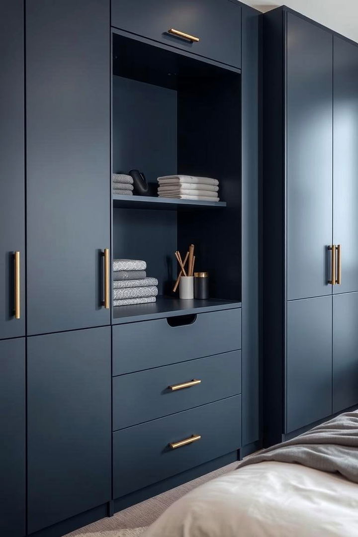 Smart Storage Innovations - 22 Navy Blue and Grey Bedroom Ideas