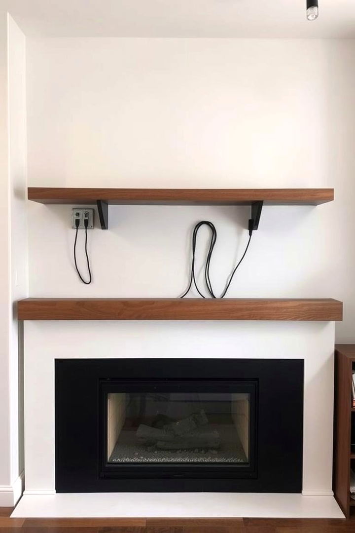 Smart Storage Solutions - 22 Fireplace Floating Shelves Design Ideas