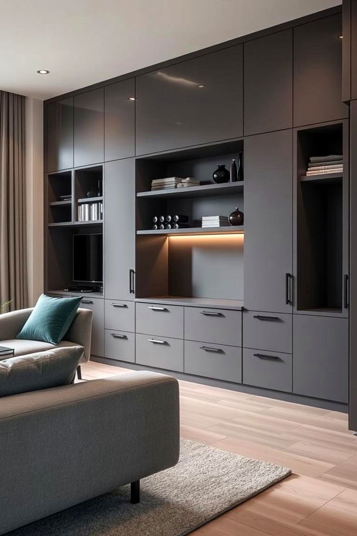 Smart Storage Solutions - 22 Grey Couch Living Room Ideas