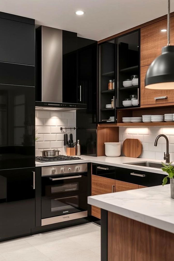 Smart Storage Solutions - 22 Black and Brown Kitchen Ideas