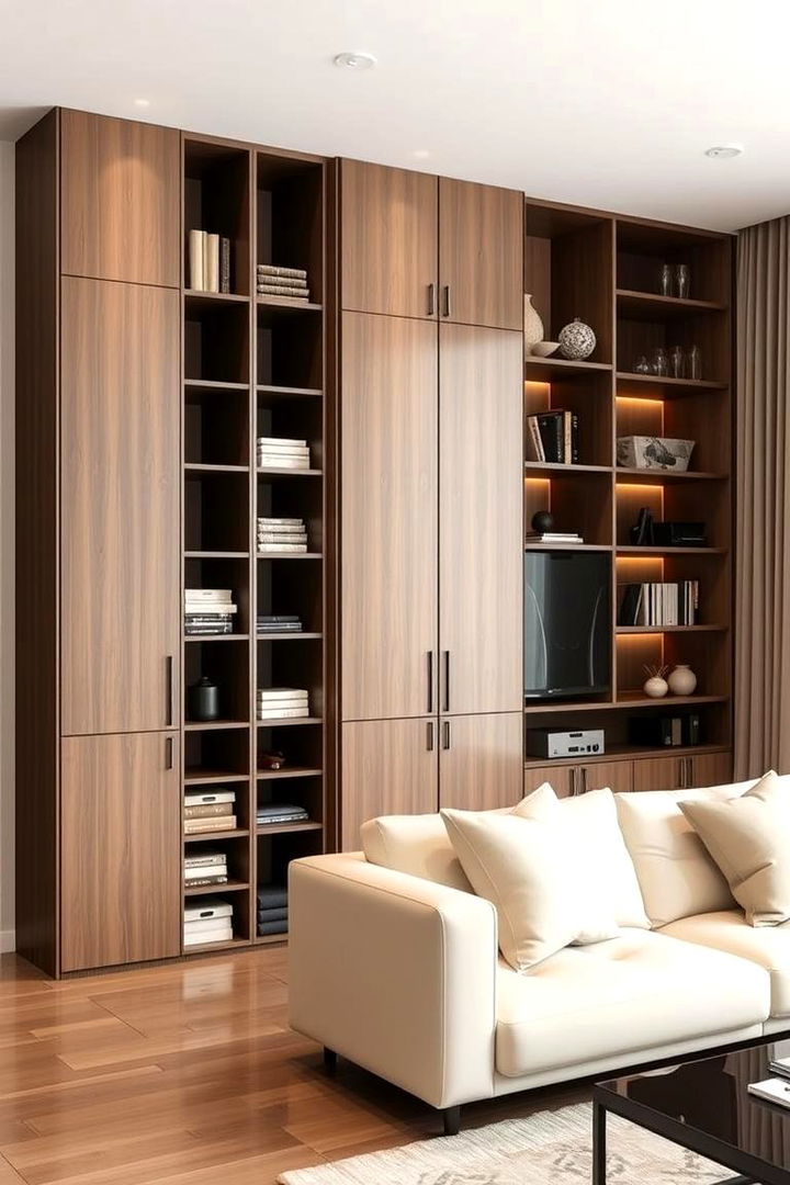 Smart Storage Solutions - 22 Cream Couch Living Room Ideas