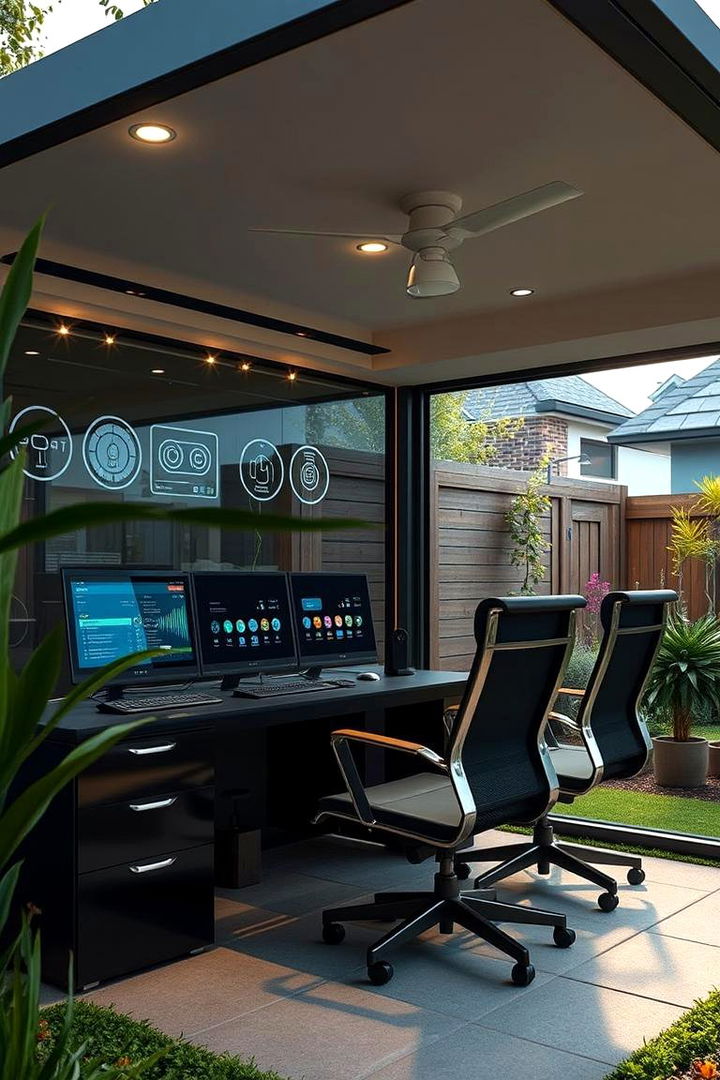 Smart Technology Garden Office - 22 Garden Office Ideas