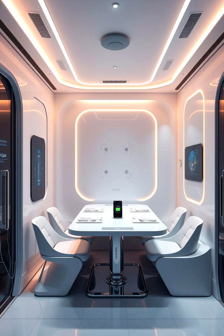 Smart Technology Integration - 22 Small Dining Room Ideas