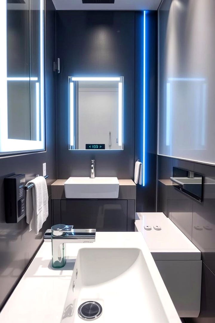 Smart Technology Integration - 22 Guest Bathroom Ideas