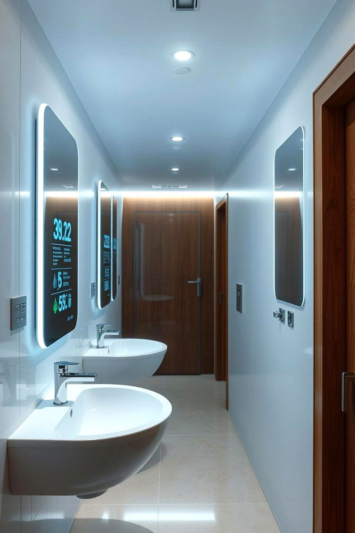 Smart Technology Integration - 22 Hallway Bathroom Ideas