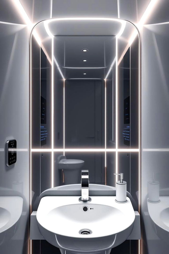 Smart and Tech Enhanced Innovations - 22 Powder Room Ideas