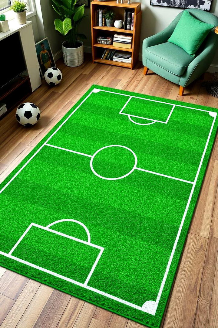 Soccer Themed Rugs - 22 Soccer Themed Bedroom Ideas