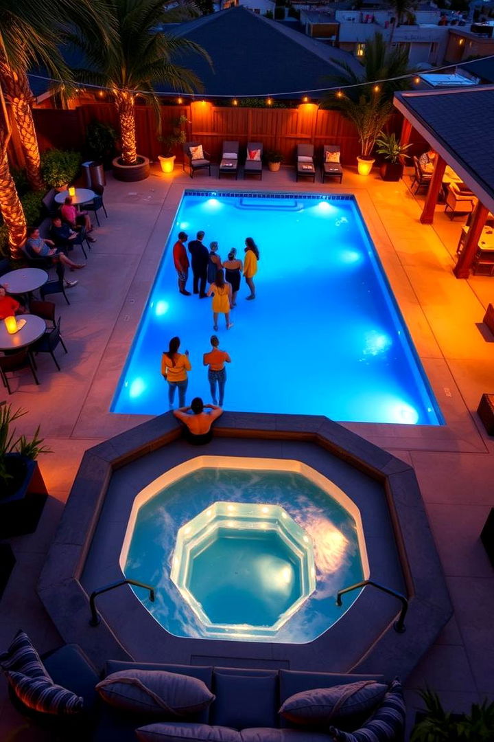 Social and Entertainment Oasis - 22 Rectangle Pool With Hot Tub