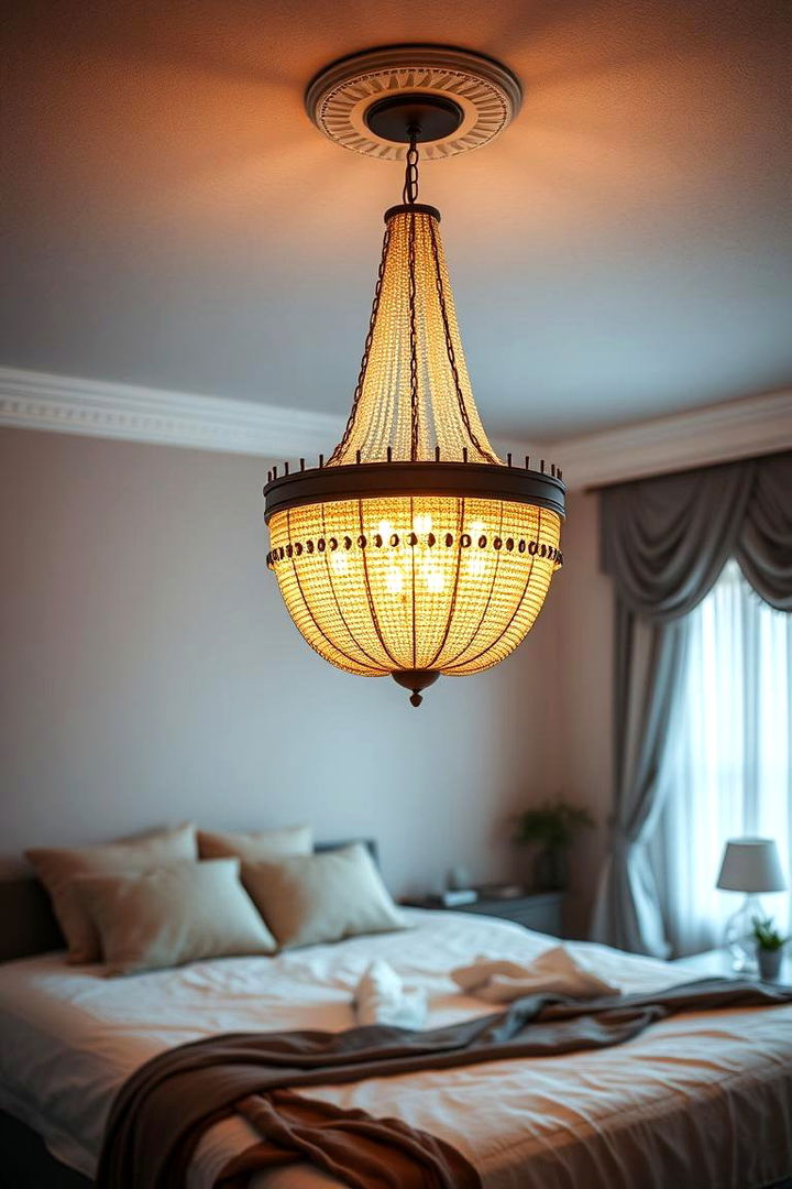 Soft Ambient Glow - 22 Bedroom Chandelier Ideas