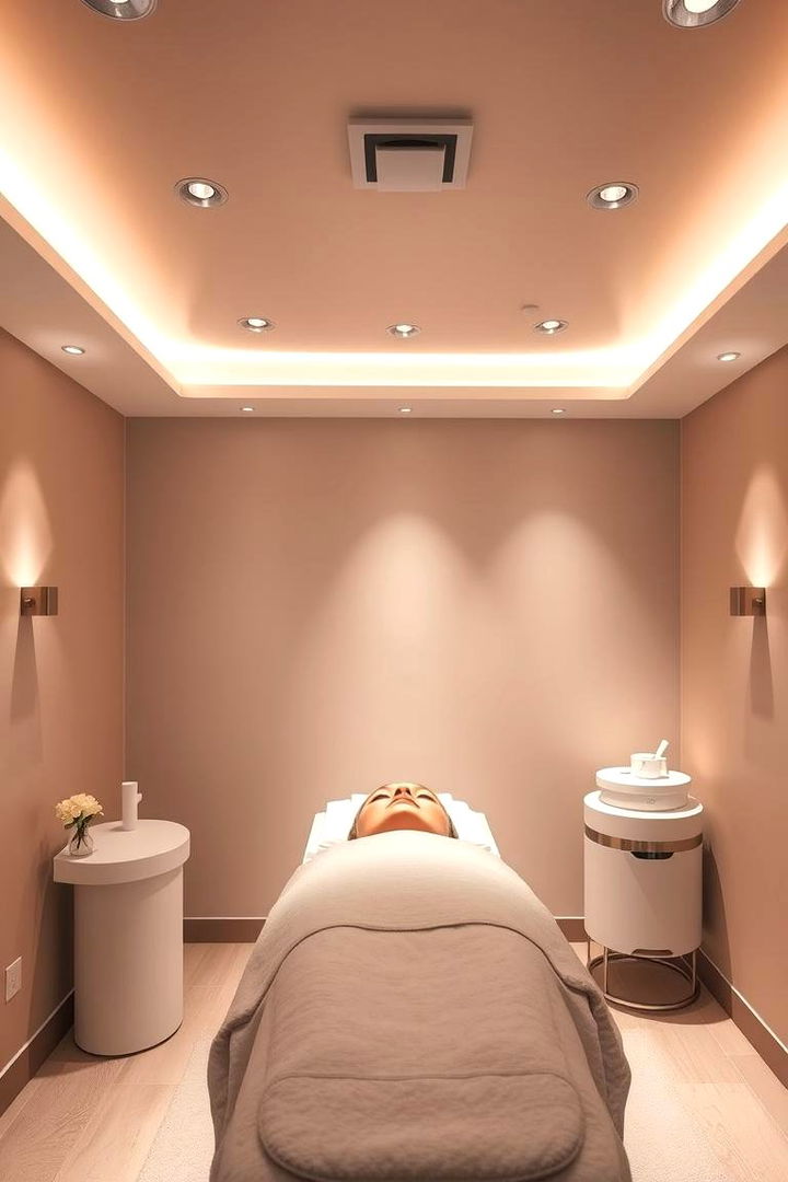 Soft Ambient Lighting - 22 Facial Room Ideas