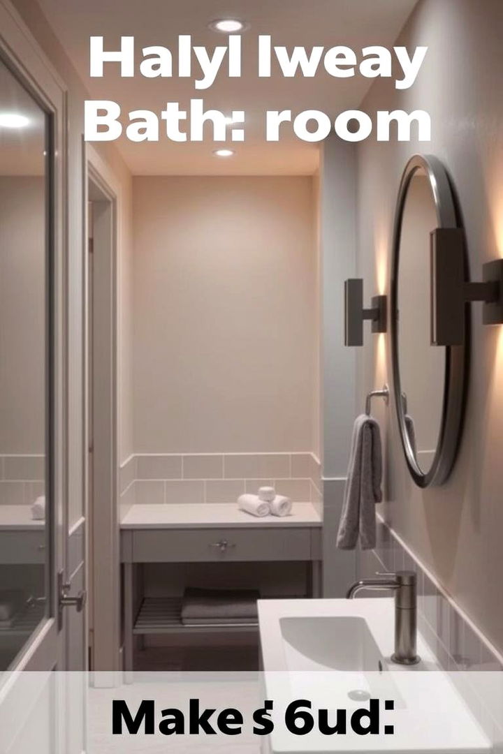 Soft Ambient Lighting Effects - 22 Hallway Bathroom Ideas