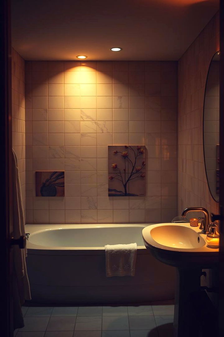 Soft Ambient Lighting for a Warm Glow - 22 Spa Like Bathroom Ideas