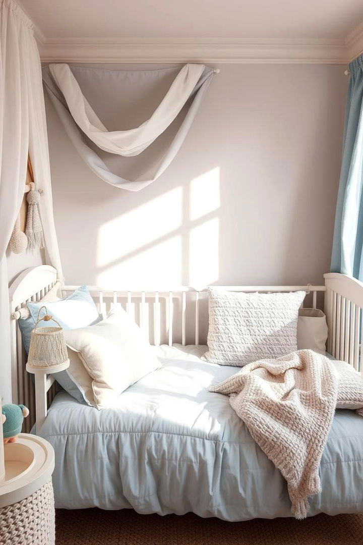 Soft Blue Bedding Bliss - 22 Blue Nursery Ideas