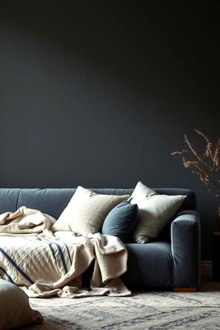 Soft Charcoal Textures - 22 Charcoal Bedroom Ideas