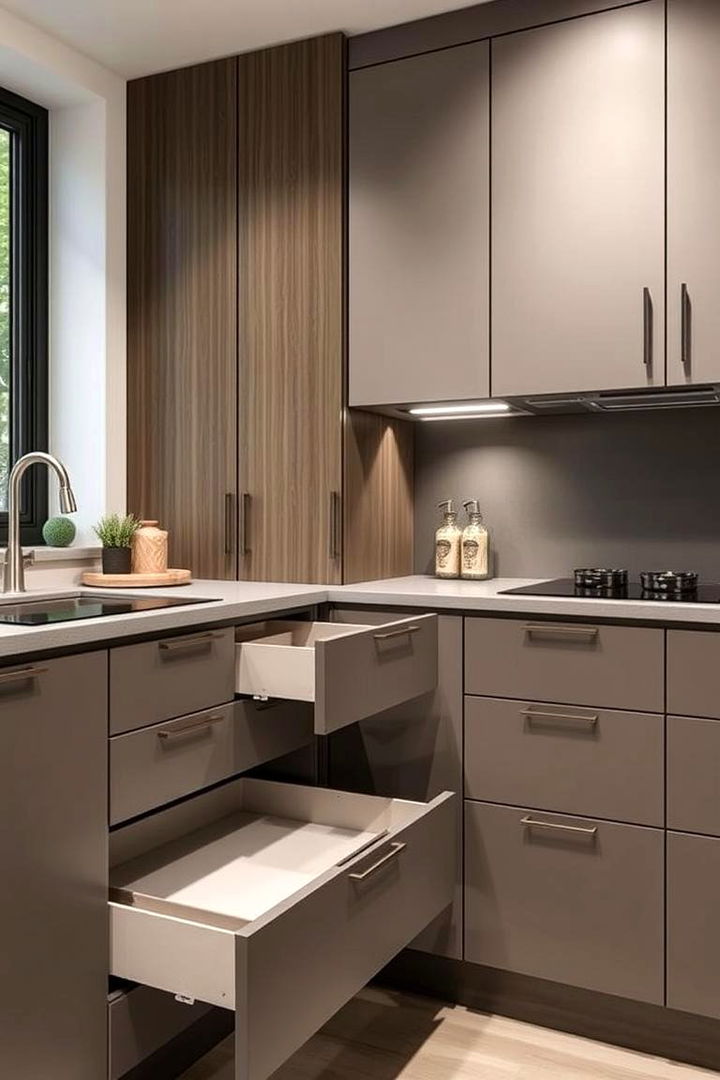 Soft Close Features - 22 Modern Kitchen Ideas