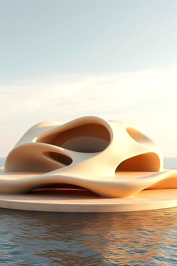 Soft Curves and Organic Shapes - 22 Kitchen Peninsula Ideas