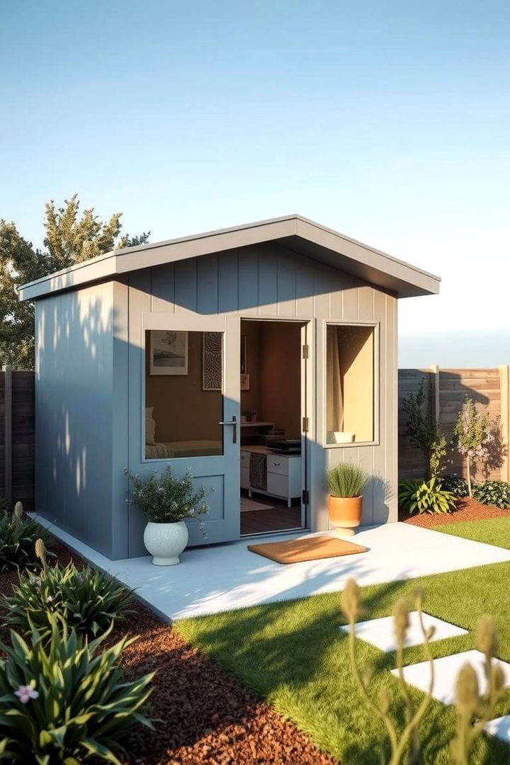 Soft Gray Elegance - 22 Shed Color Ideas
