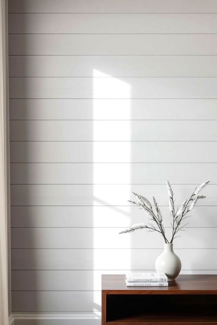 Soft Gray Shiplap Sophistication - 22 shiplap accent wall ideas