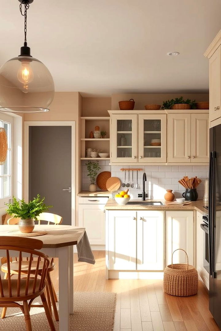 Soft Hues for a Warm Kitchen - 22 Taupe Kitchen Cabinet Ideas
