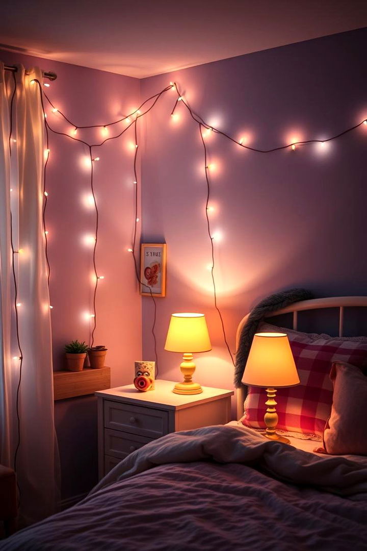 Soft Lighting Ambiance - 22 Teen Girl Bedroom Ideas