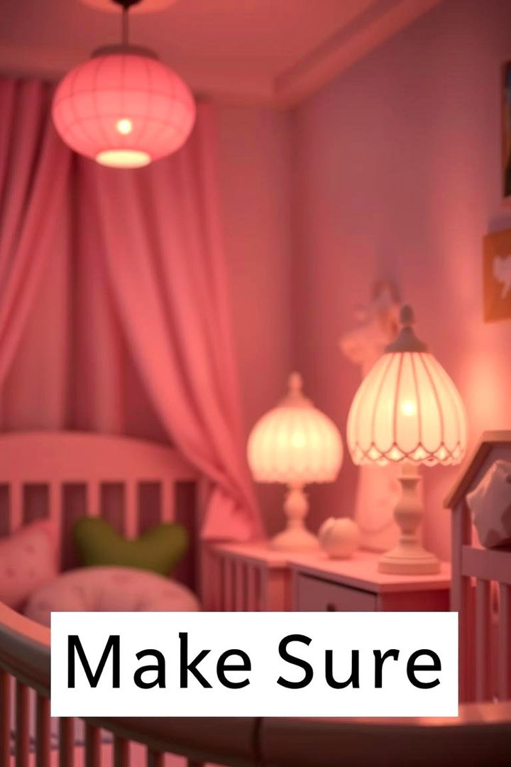 Soft Lighting Ambience - 22 Pink and Green Nursery Ideas