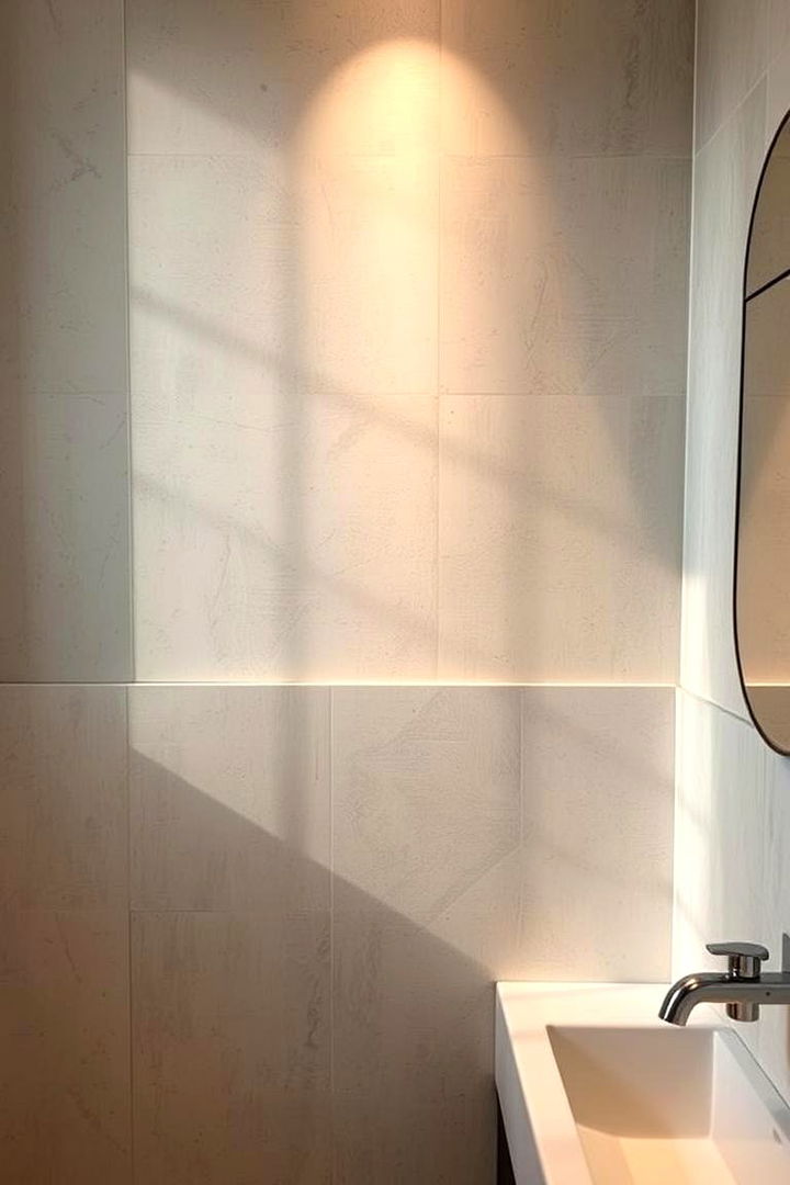 Soft Lighting Enhancements - 22 Half-wall Tile Bathroom Ideas