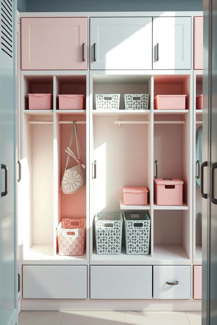 Soft Pastel Accents - 22 Locker Decor Ideas
