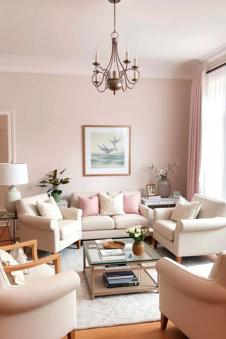 Soft Pastel Ambience - 22 Symmetrical Living Room Ideas