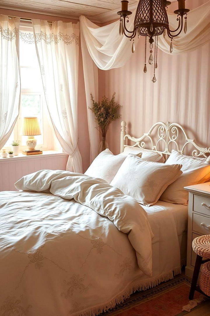 Soft Pastel Bedding - 22 Fairycore Bedroom Ideas