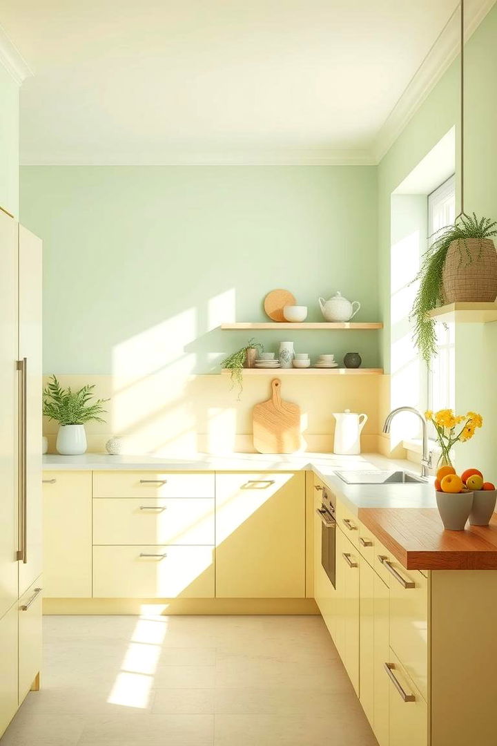 Soft Pastel Blend - 22 Green and Yellow Kitchen Ideas