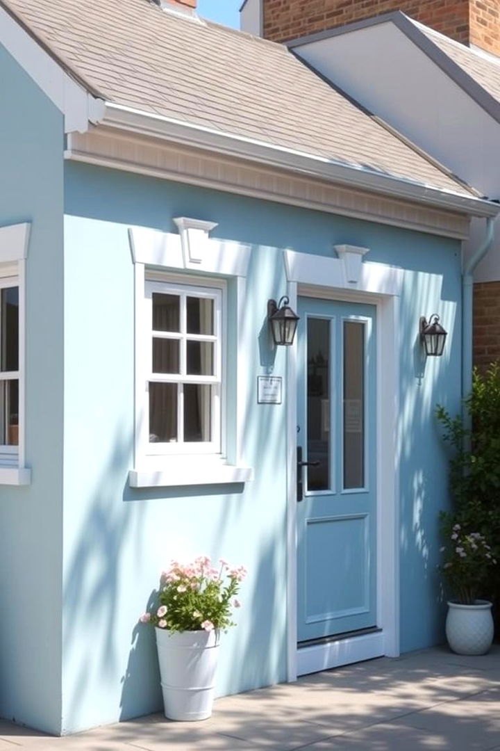 Soft Pastel Blue - 22 blue exterior house paint ideas