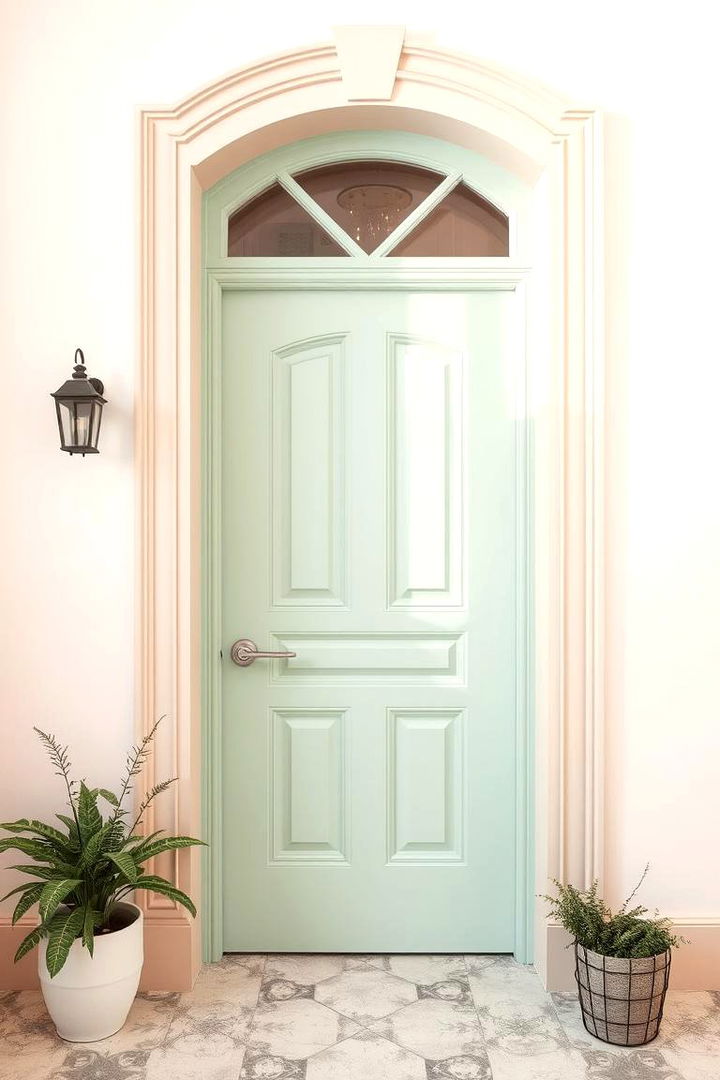 Soft Pastel Frame - 22 Door Trim Ideas