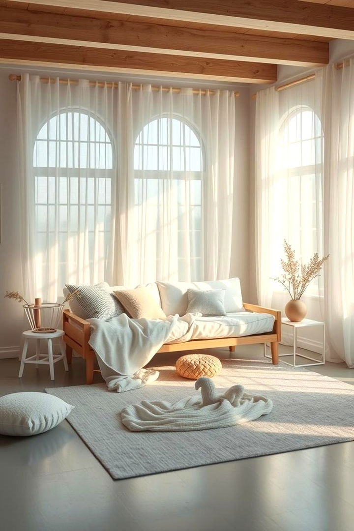 Soft Pastel Futon Retreats - 22 Futon Bedroom Ideas