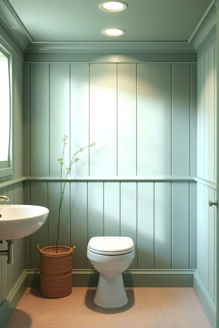 Soft Pastel Green Comfort - 22 Green Panelling Bedroom Ideas