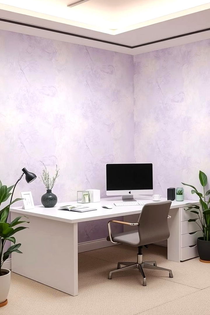 Soft Pastel Hues - 22 Office Wallpaper Ideas