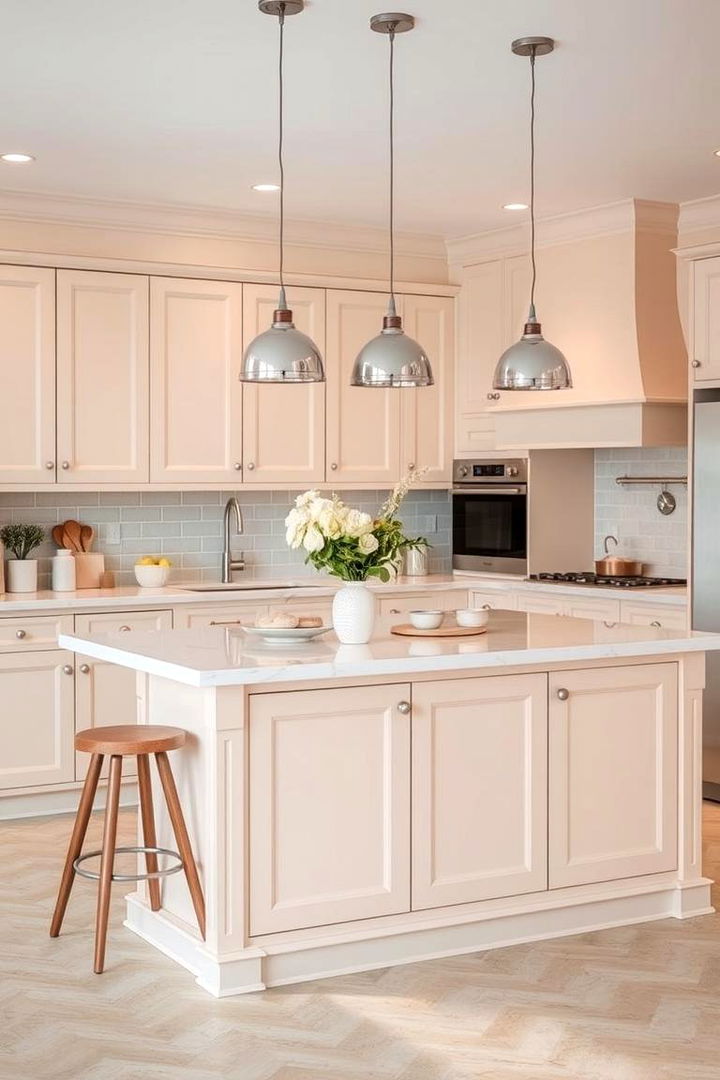 Soft Pastel Palette - 22 Kitchen Island Color Ideas