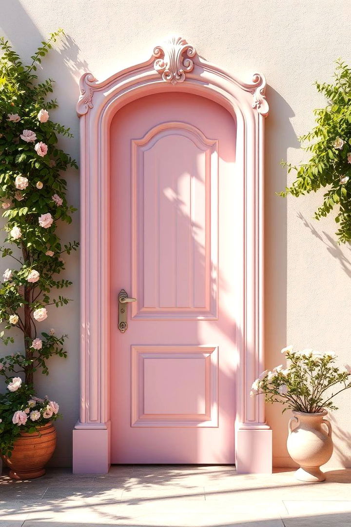Soft Pastel Pink - 22 Mid Century Front Door Colors