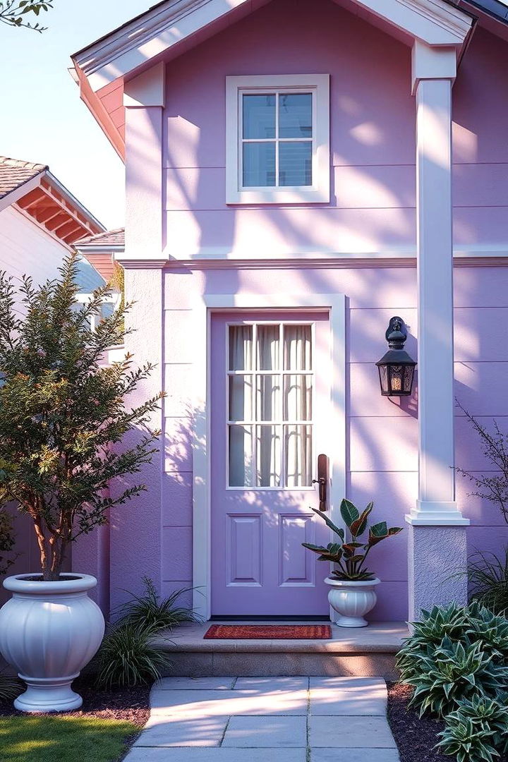 Soft Pastel Purple Vibes - 22 Purple House Exterior Ideas