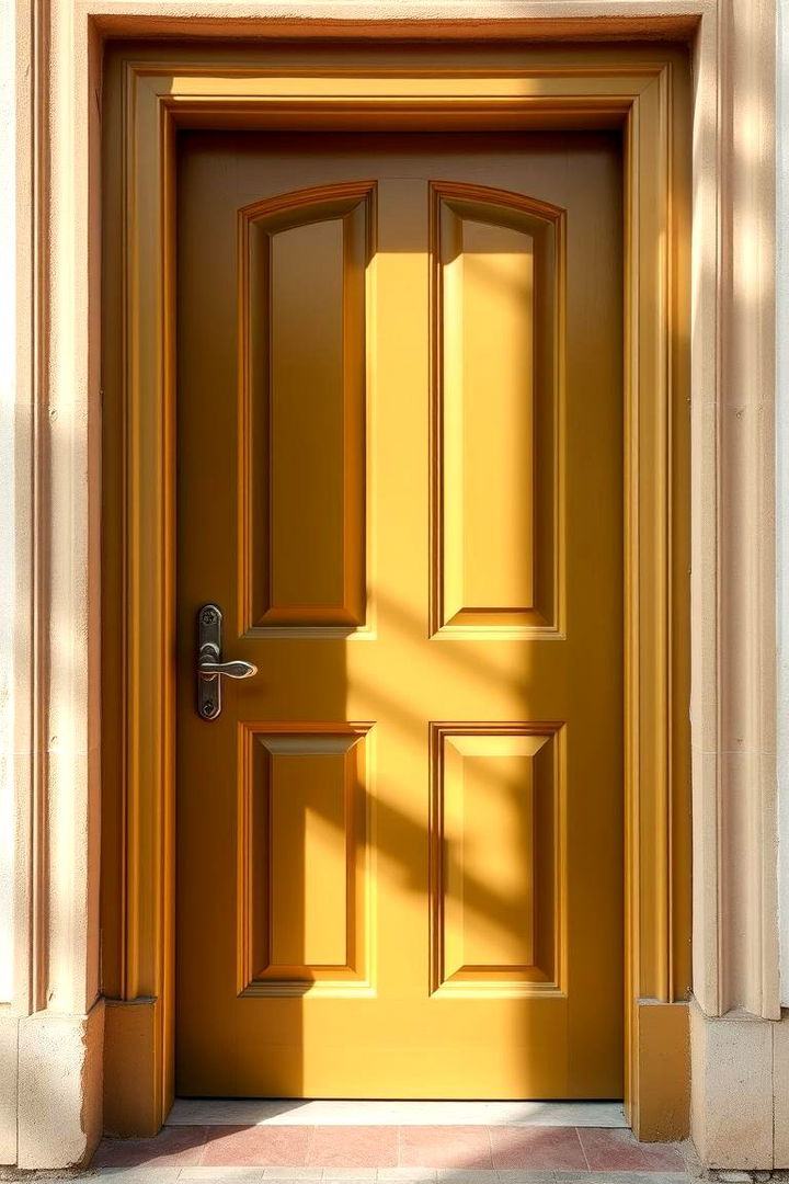 Soft Pastels Complementing Olive Tones - 22 Olive Green Front Door Ideas