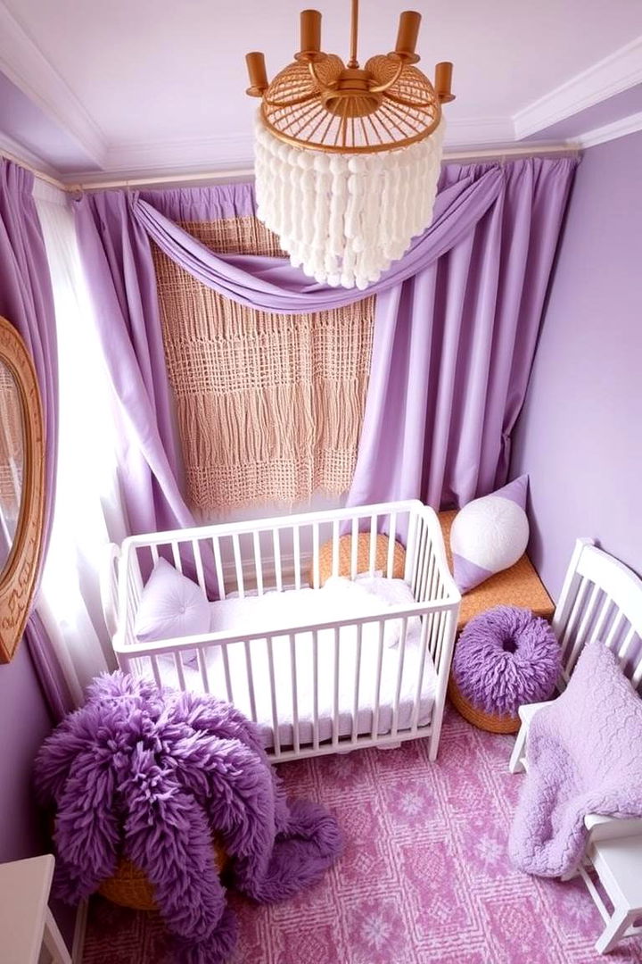 Soft Purple Textures - 22 Purple Nursery Ideas