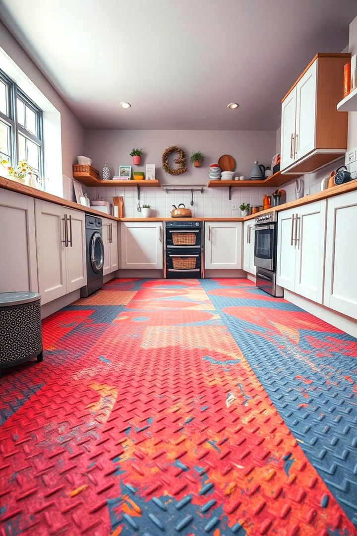 Soft Rubber Flooring - 22 Kitchen Flooring Ideas