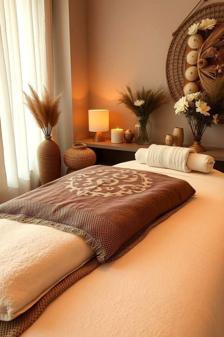 Soft Textiles and Textures - 22 Massage Room Setup Ideas