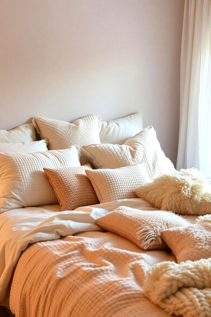 Soft Textures and Layered Bedding - 22 Girl Room Ideas for 10-year-olds