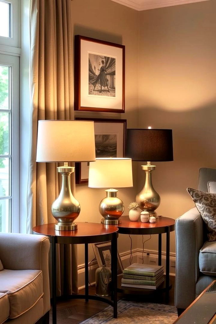 Soft Touch Table Lamps - 22 Living Room Lighting Ideas