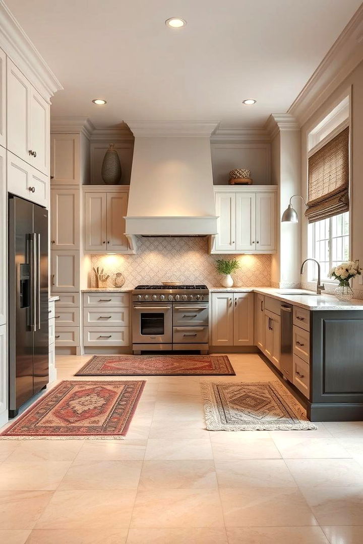 Soft Underfoot Elegance - 22 Travertine Floor Kitchen Ideas