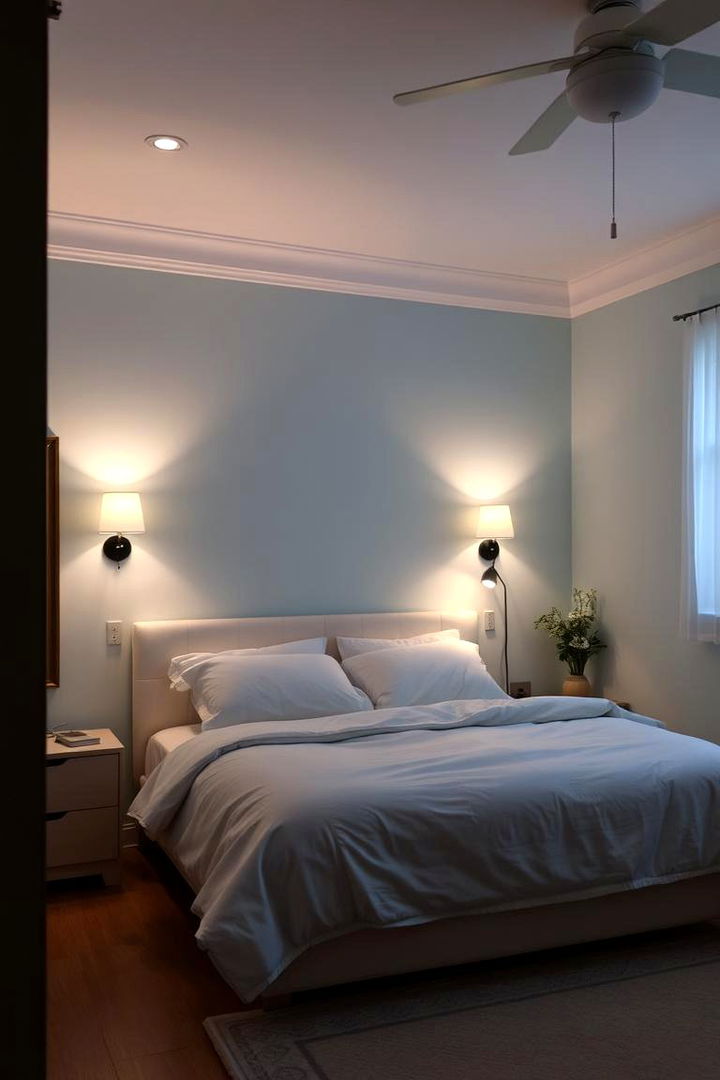Softly Illuminated Room - 22 Light Blue Bedroom Ideas