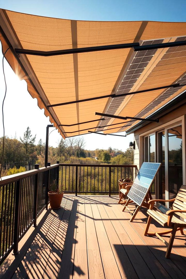 Solar Powered Awning - 22 Deck Awning Ideas